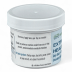 Label on jar of herbal balm stating: "Directions: Apply twice per day as needed

Should any adverse reaction result from use of this product, seek immediate medical attention.

Our Simple Ingredients: Plantago major, shea butter, yarrow, coconut oil, hemp seed oils, and a blend of essential oils

Mfg. in Hutchinson, Kansas by Herbal Remedies"